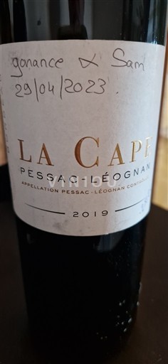 Bordeaux Pessac-Léognan La Cape 2019