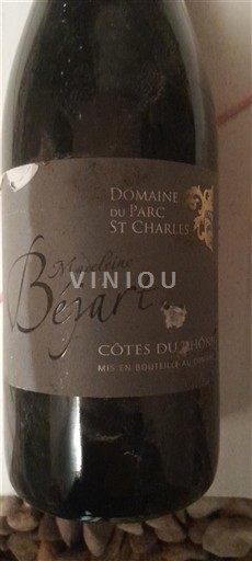 Rhônen laakso Côtes-du-rhône Domaine Parc St Charles Madeline Béjart 2019