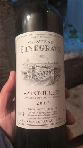 Burdeos Saint-Julien Château Finegrave 2017