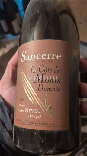 Loire Valley Sancerre Domaine André Neveu La Côte des Monts Damnés 2018