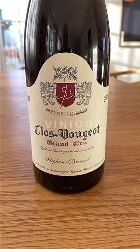 Burgundija Clos-de-vougeot Grand Cru Stéphane Brocard 2001