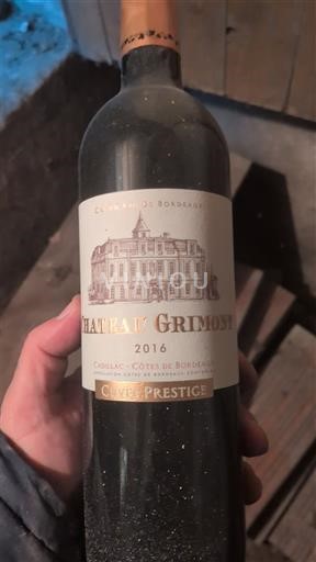 Bordeaux Cadillac Côtes de Bordeaux Château Grimon Prestige 2016