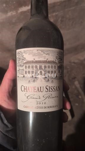 Bordeaux Cadillac-Côtes-de-Bordeaux Château Sissan Grande Réserve 2010