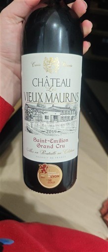 Bordeaux Saint-Émilion Grand Cru Grand Cru Château Vieux Maurins 2019