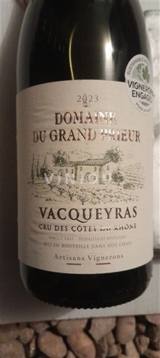 Rhône Valley Vacqueyras Domaine Grand Prieur 2023