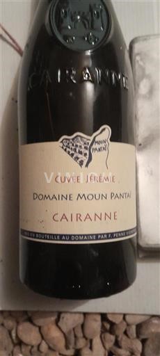 Vallée du Rhône Cairanne Domaine Moun Pantaï Jérémie 2022