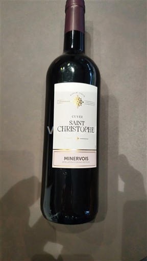 Vin Rouge sec Cuvée Saint Christophe Non millésimé France Languedoc Minervois AOC