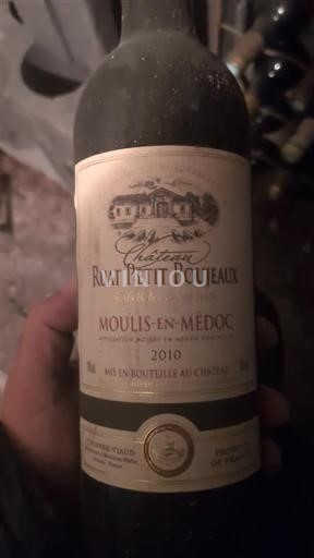 Bordeaux Moulis-en-Médoc Château Ruat Petit Poujeaux 2010