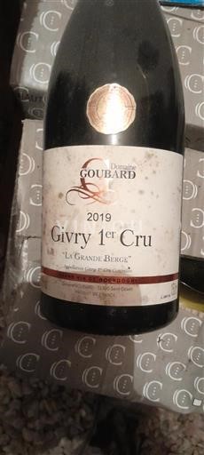 Burgundy Givry Premier Cru Domaine Goubard La Grande Berge 2019