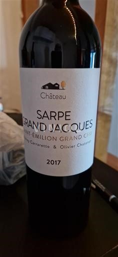 Bordeaux Saint-Émilion Grand Cru Grand Cru Château Sarpe Grand Jacques 2017