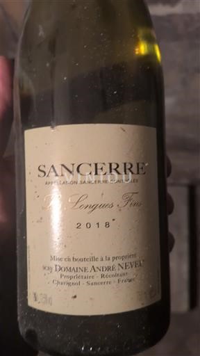 Loire Valley Sancerre Domaine André Neveu Les Longues Fins 2018