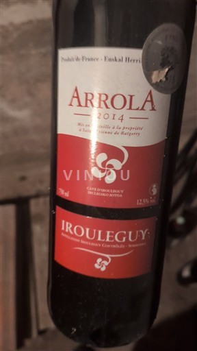 Sud-Ouest Irouléguy Cave d'Irouléguy Arrola 2014