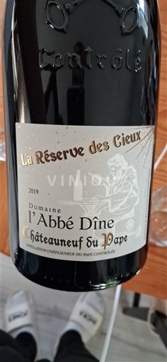 Rhônedalen Châteauneuf-du-Pape Domaine L'Abbé Dîne La Réserve des Cieux 2019