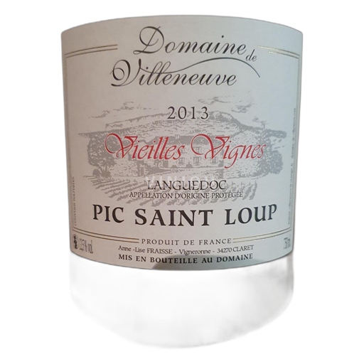 Languedoc Pic-saint-loup Domaine de Villeneuve Vieilles Vignes 2013