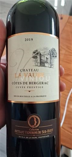 Sudoeste Côtes-de-Bergerac Château La Vaure Prestige 2019