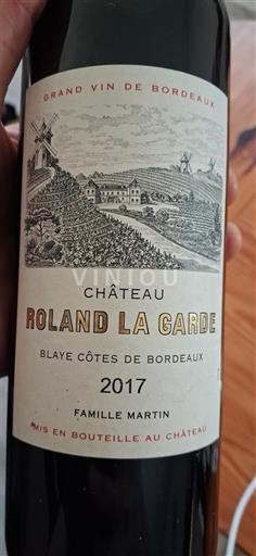 Burdeos Blaye-Côtes de Burdeos Château Roland La Garde 2017
