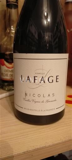 Languedoc a Roussillon Katalánská pobreží Domaine Lafage Nicolas Vieilles Vignes de Grenache 2021