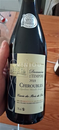 Beaujolais Chiroubles Domaine Tempéré du Bois de Lié 2019