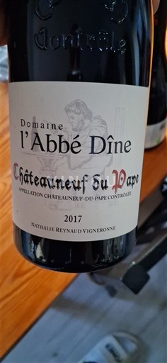 Rhônedalen Châteauneuf-du-Pape Domaine L'Abbé Dîne 2017