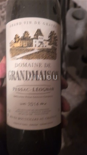 Bordeaux Pessac-Léognan Domaine Grandmaison 2014