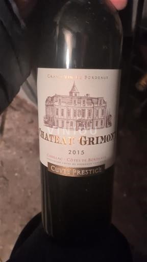 Burdeos Côtes-de-bourg Château Grimon Prestige 2015