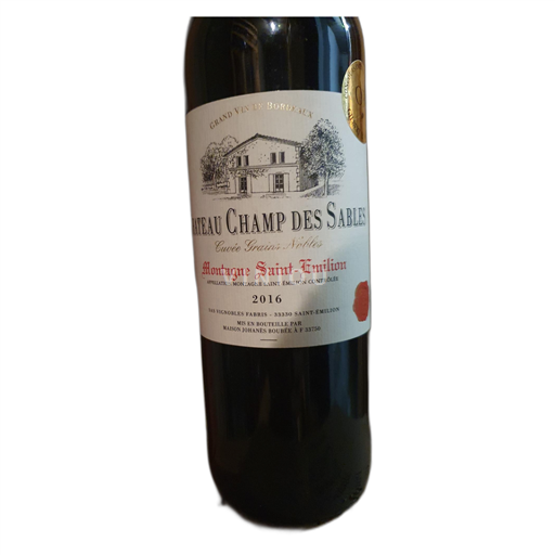 Bordeaux Montagne-saint-émilion Château Champ des Sables Grains Nobles 2016