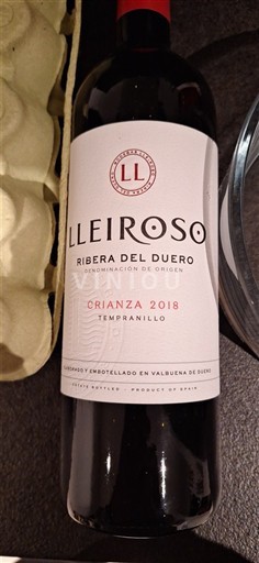 Castile and León Ribera del Duero Lleiroso Crianza 2018