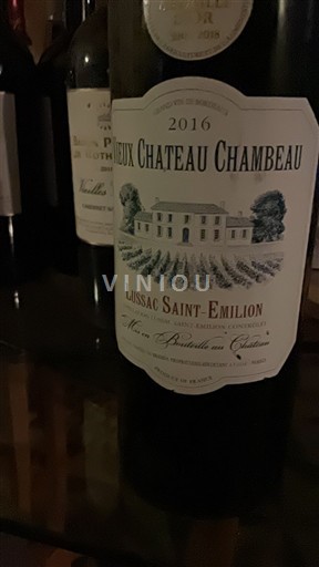 Bordeaux Lussac-saint-émilion Château Vieux Château Chambeau 2016
