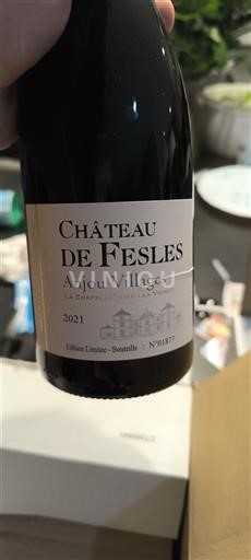 Loire-dalen Anjou Villages Château Fesles La Chapelle Vieilles Vignes 2021