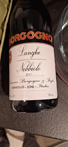 Piémont Langhe Borgogno Nebbiolo 2015