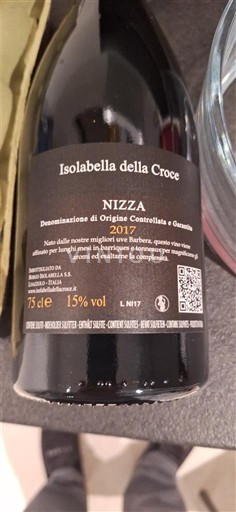 Piedmont Nizza Isolabella della Croce 2017