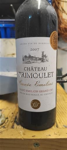 Bordeaux Saint-Émilion Grand Cru Grand Cru Château Trimoulet Emilius 2007