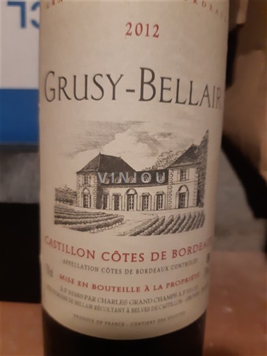 Burdeos Castillon-costas-de-burdeos Grusy-Bellair 2012