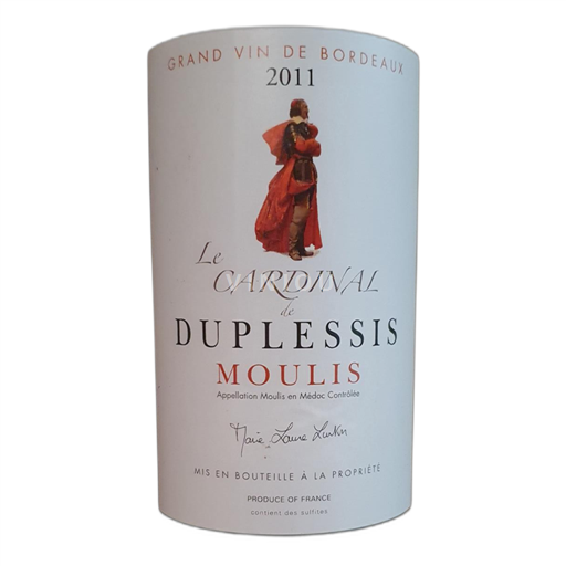 Burdeos Moulis-en-Médoc Château Duplessis Le Cardinal 2011
