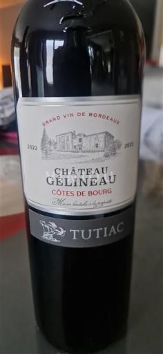 Burdeos Côtes-de-bourg Château Gélineau 2022
