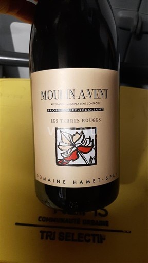 Beaujolais Moulin-à-vent Domaine Hamet-Spay Les Terres Rouges Neročník
