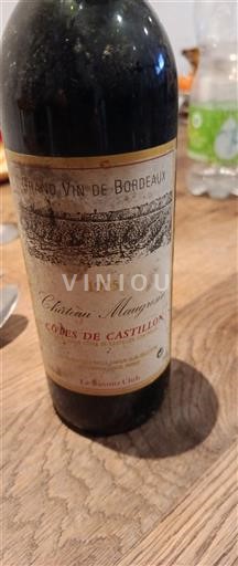 Bordeaux Ni doloceno Château Mangou 1995