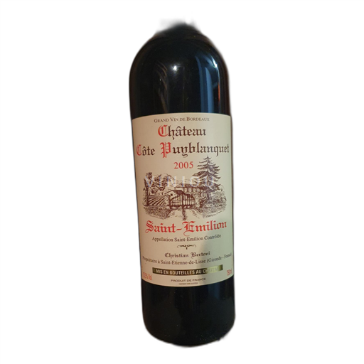 Bordeaux Saint-Émilion Château Côte Puyblanquet 2005