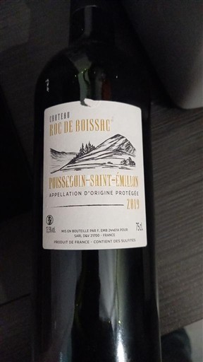 Bordeaux Puisseguin-Saint-Émilion Château Roc de Boissac 2019