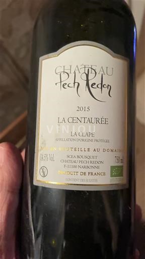 Languedoc La Clape Château Pech Redon La Centaurée 2015