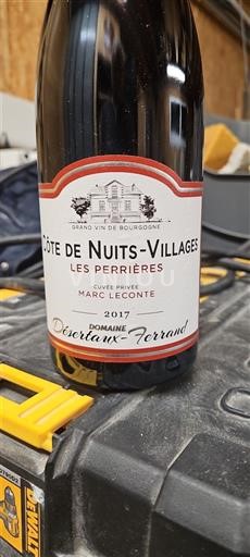 Burgundija Côte de Nuits Villages Domaine Désertaux-Ferrand Privée Marc Leconte 2017