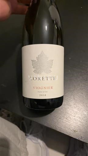 Languedoc a Roussillon Pays d'Oc Corette Viognier 2018