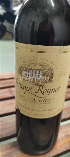 Bordeaux Graves-de-vayres Château Roynet 2008