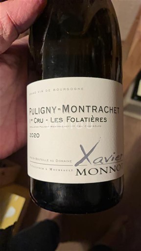 Burgundi Määrittelemätön Premier Cru Xavier Monnot Les Folatières 2020
