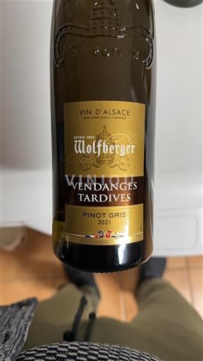 Alsacia Vendanges Tardives Wolfberger Vendanges Tardives Pinot Gris 2021