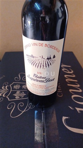 Bordeaux Haut-Médoc Château Lesqueaue-Desse 2012