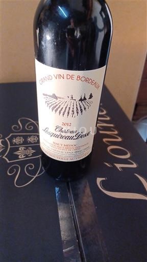 Bordeaux Haut-Médoc Château Lesquerdeau-Desee 2012