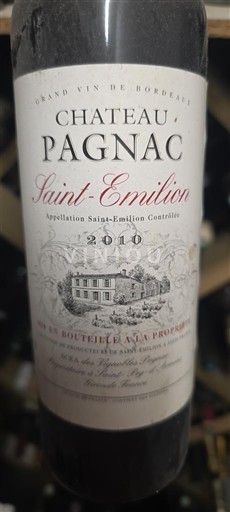 Bordeaux Saint-Émilion Château Pagnac 2010