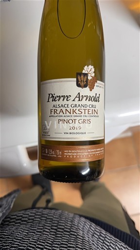 Rượu vang Blanc sec Pierre Arnold 2019 Pháp Alsace Không được chỉ định AOC Grand Cru