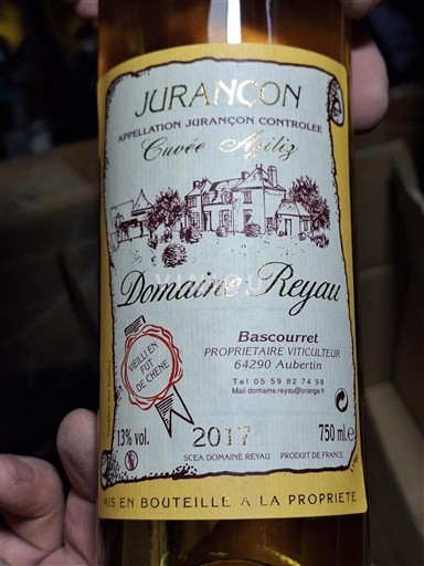 Sud-Ouest Jurançon Domaine Reyau Agéliz 2017
